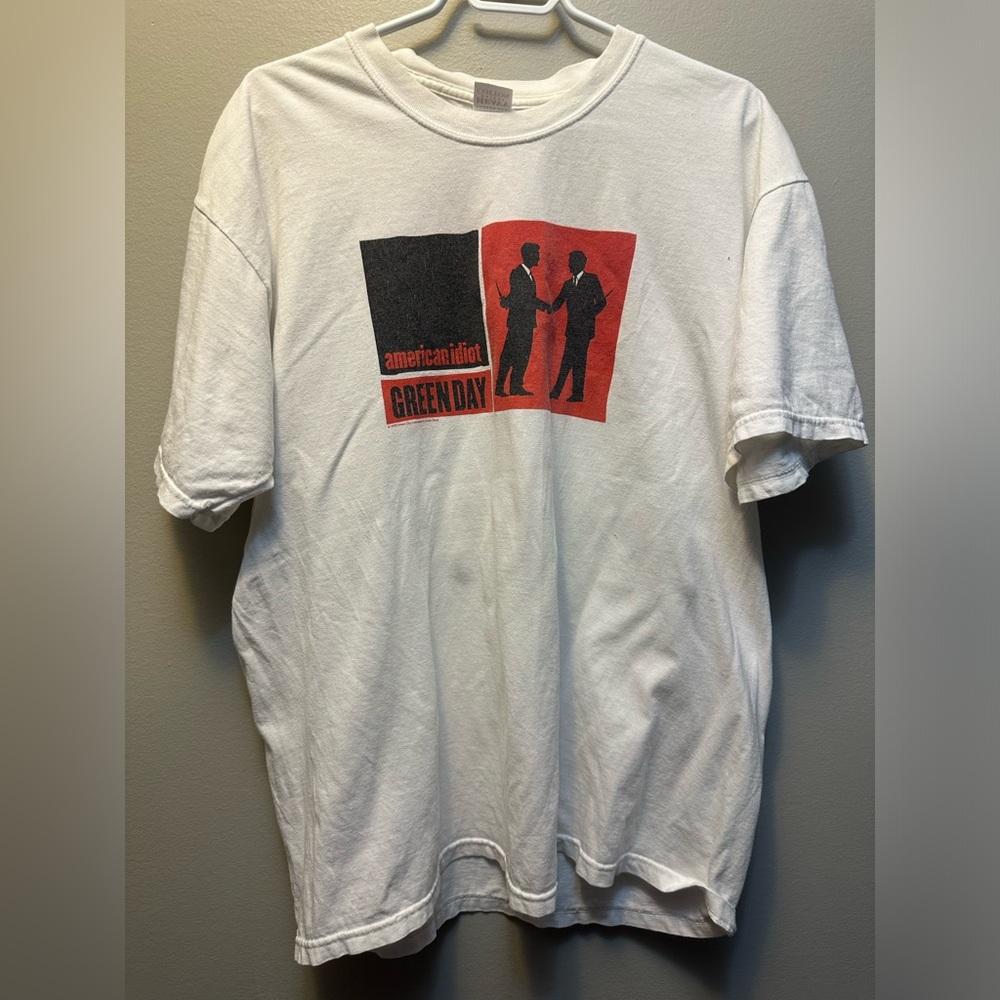 Vintage 2005 Green Day American Idiot Tour Shirt  Punk Rock Promo Grunge Y2K